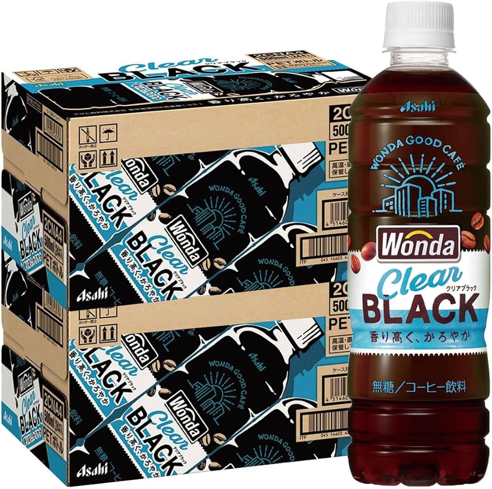 Amazon.co.jp: アサヒ飲料 ワンダ クリアブラック 500ml×2ケース/48本